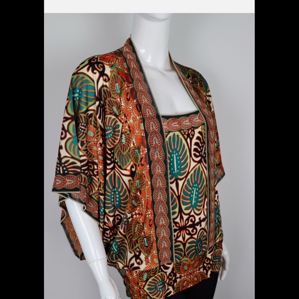 Vintage Jean Paul Gaultier Soleil Kimono Style Blouse, Multi, Size Large, EUC - Picture 6 of 10